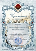 I Всероссийская дистанционная олимпиада по физике для 7-8 классов Сертификат куратора